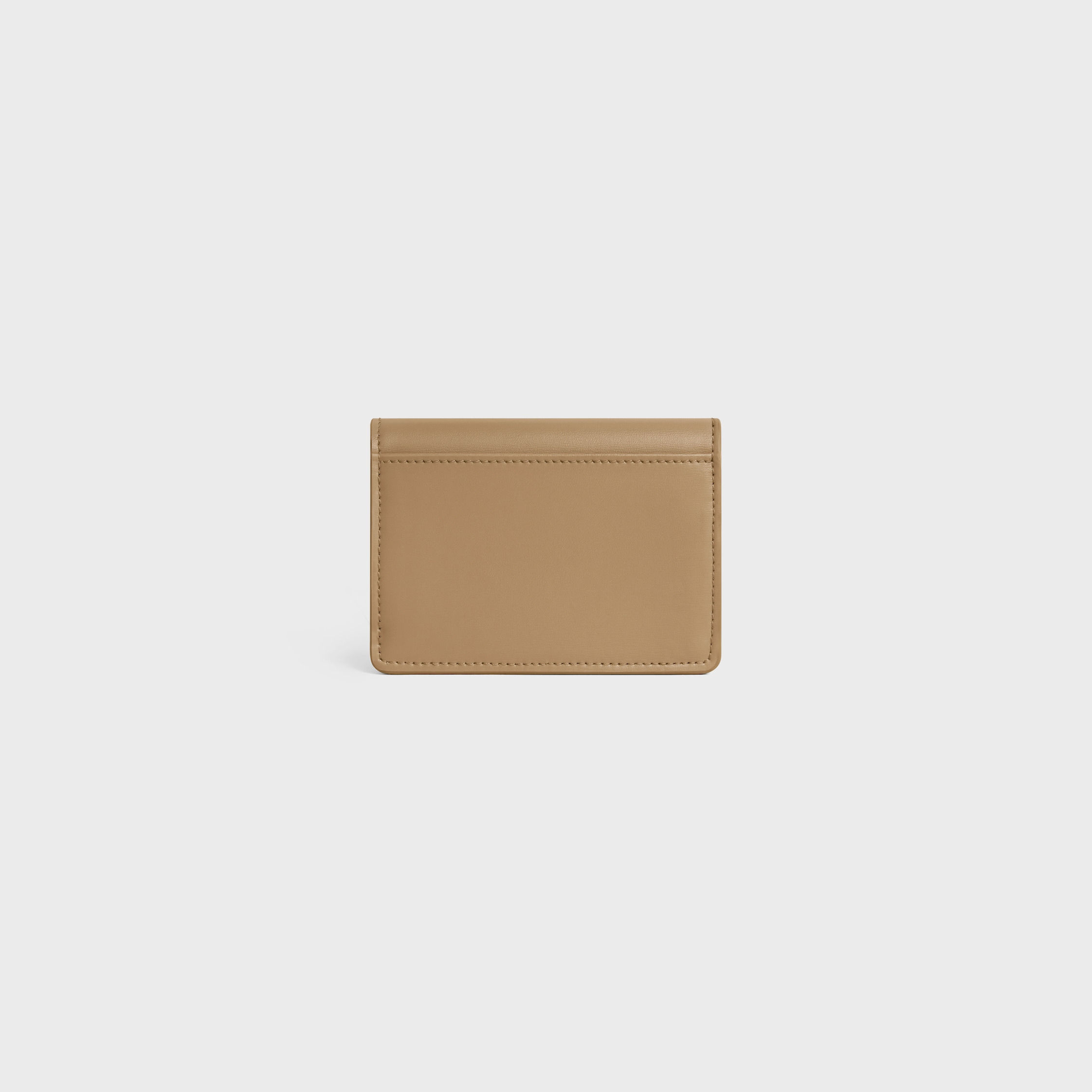 CARD HOLDER WITH FLAP TRIOMPHE IN Shiny calfskin - 3