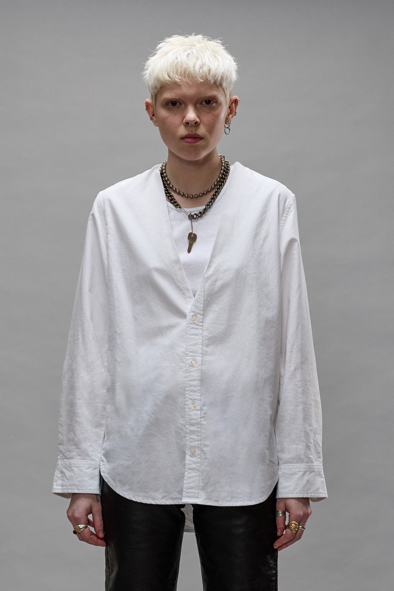 FOLDBACK SHIRT - OXFORD WHITE - 3