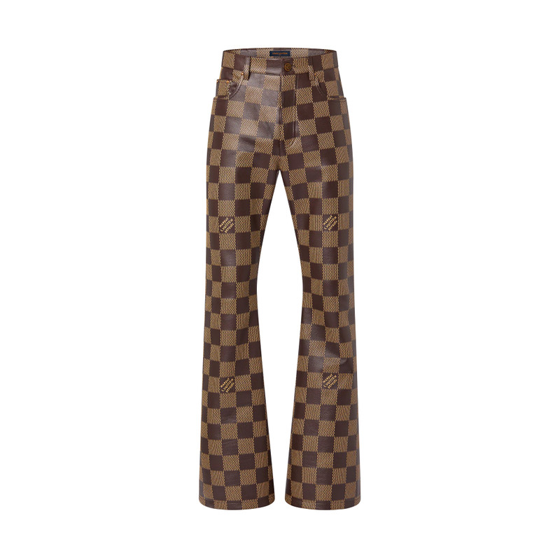 Damier Leather Pants 1