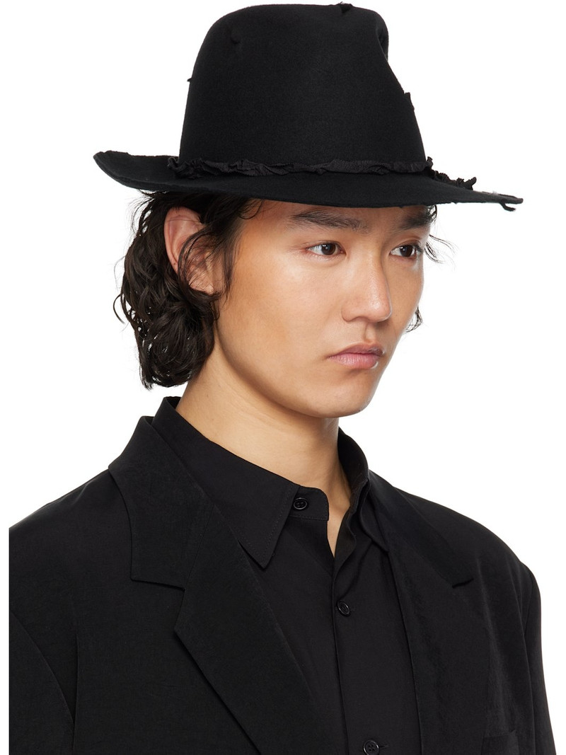 Yohji Yamamoto Black Wool Soft Hat outlook