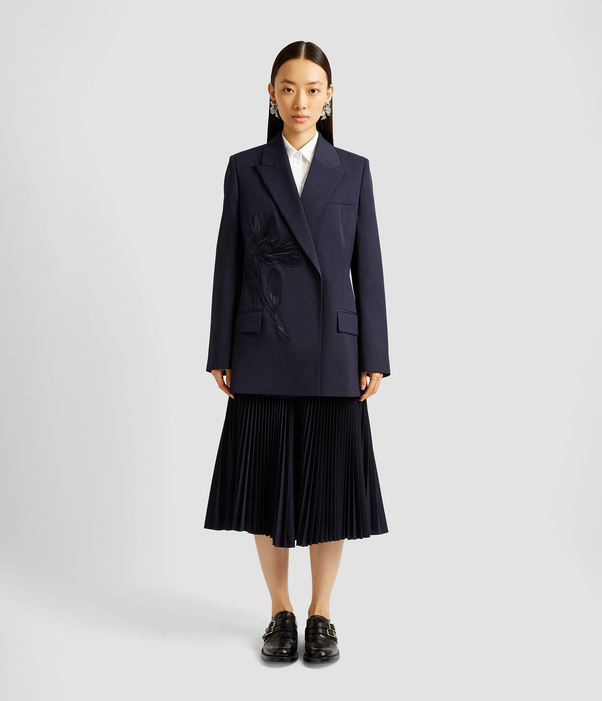DOUBLE BREASTED BELTED BLAZER - 6