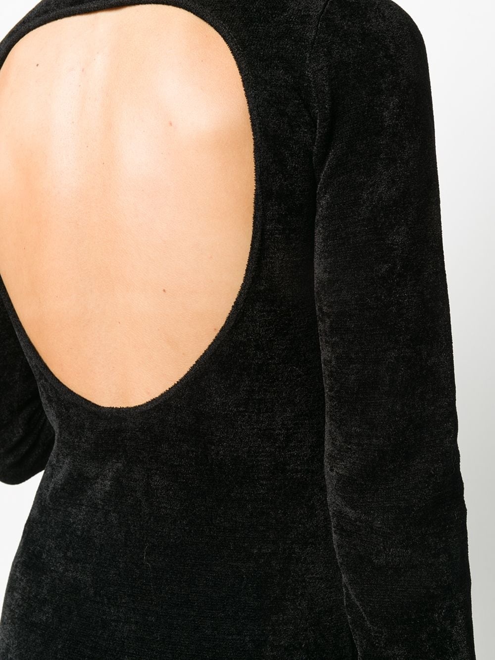 open back velvet dress - 5