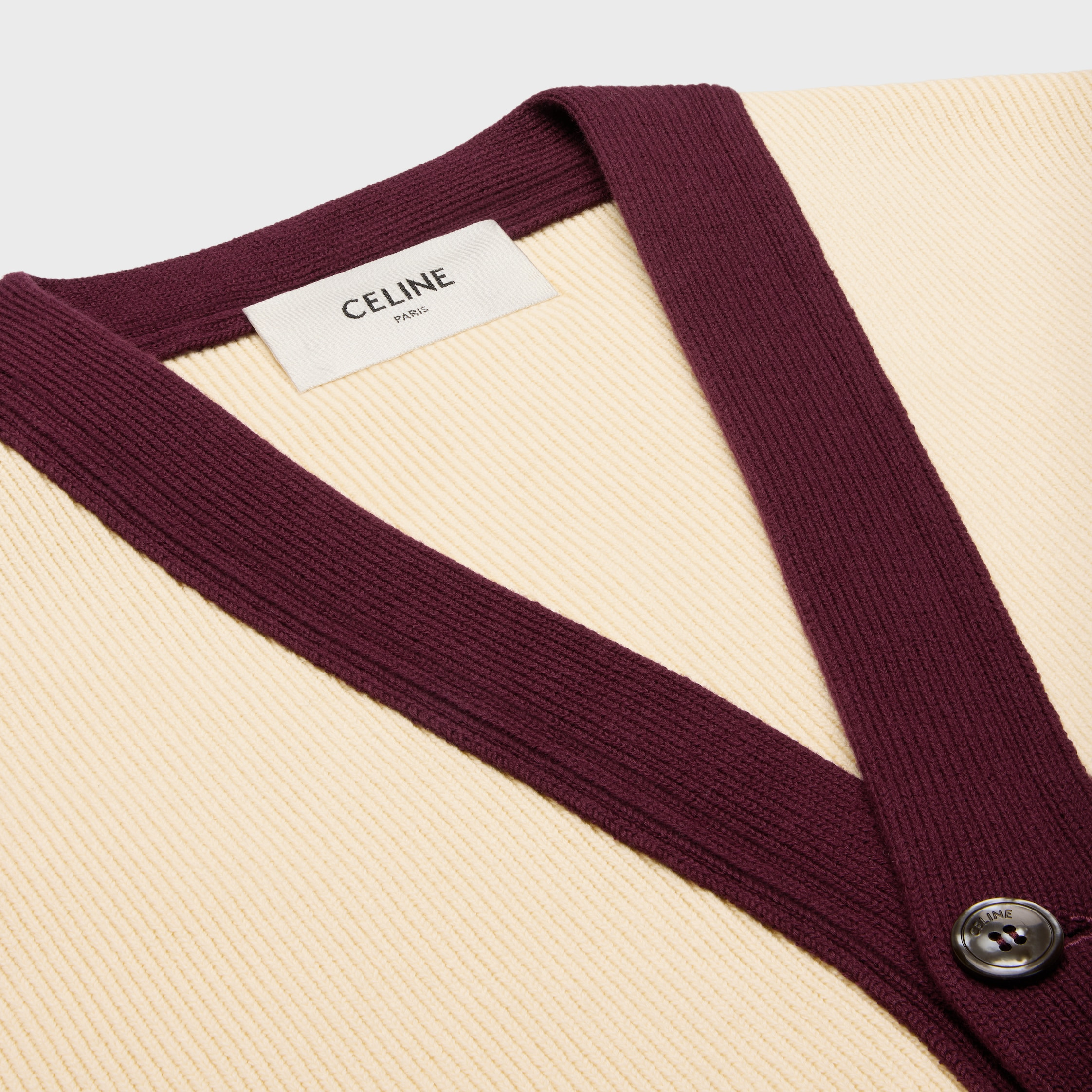 college cardigan in cotton - 3