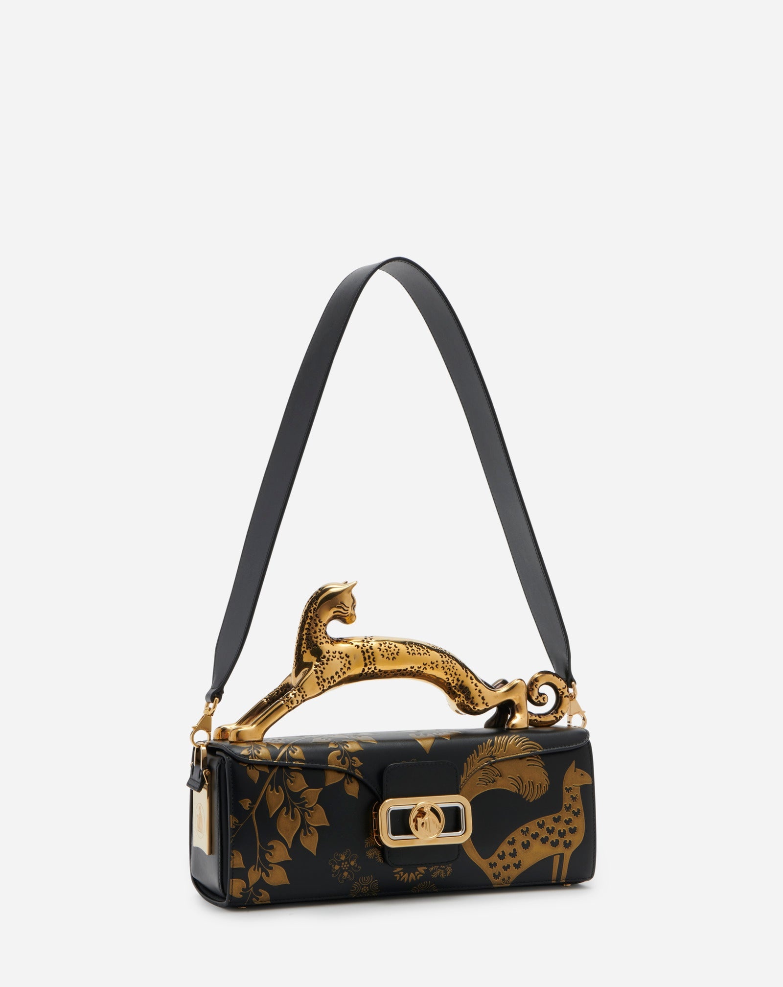 LEATHER RATEAU PENCIL CAT BAG - 2