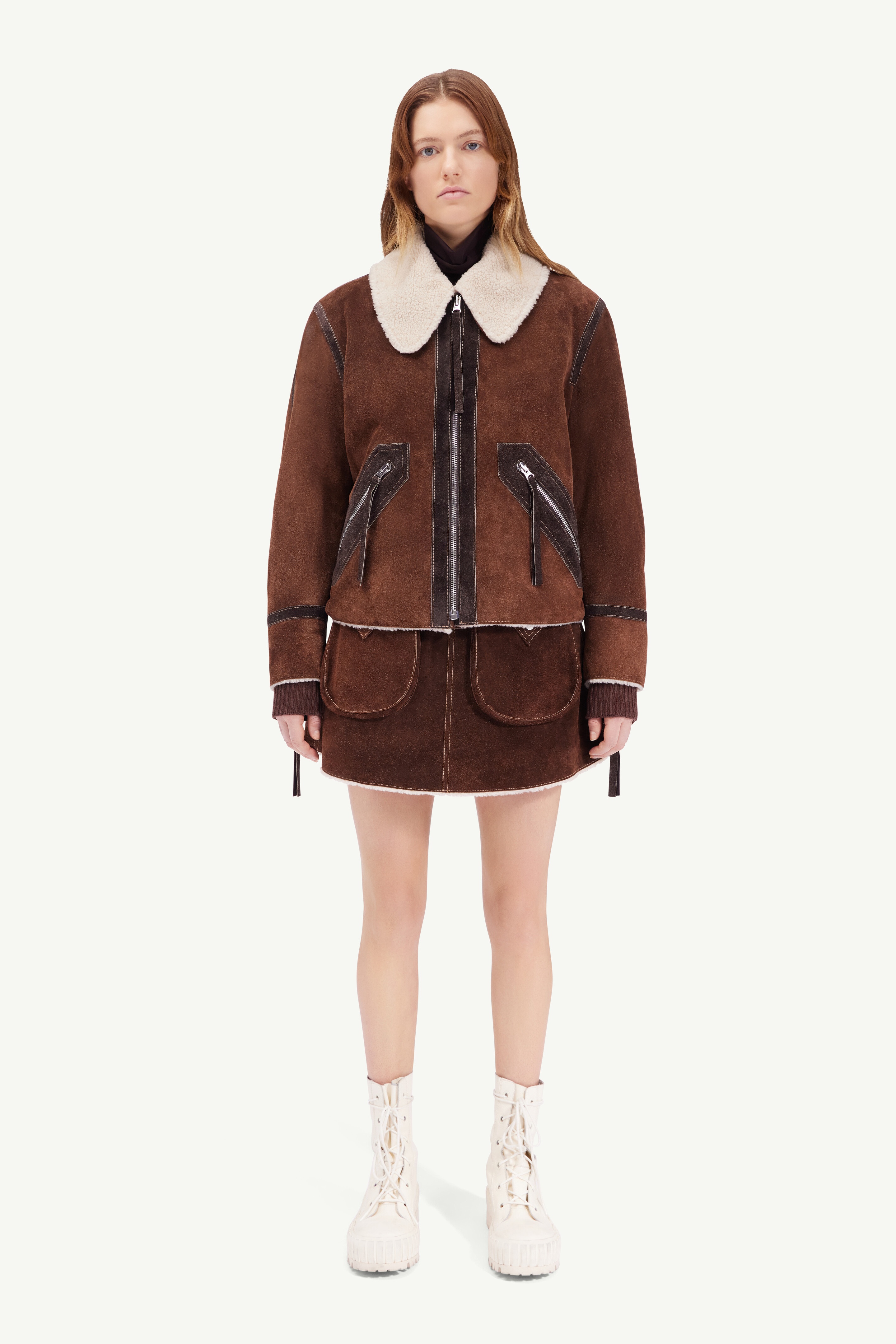 Suede teddy jacket - 2