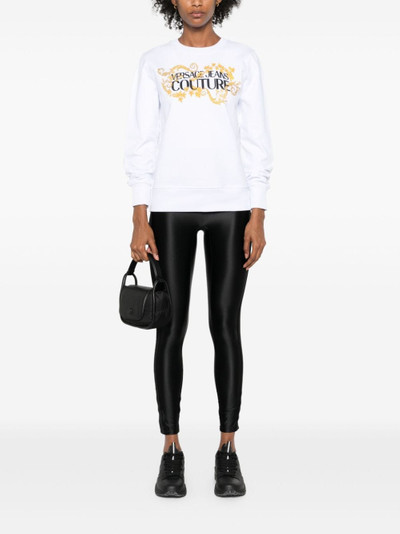 VERSACE JEANS COUTURE logo-print cotton sweatshirt outlook