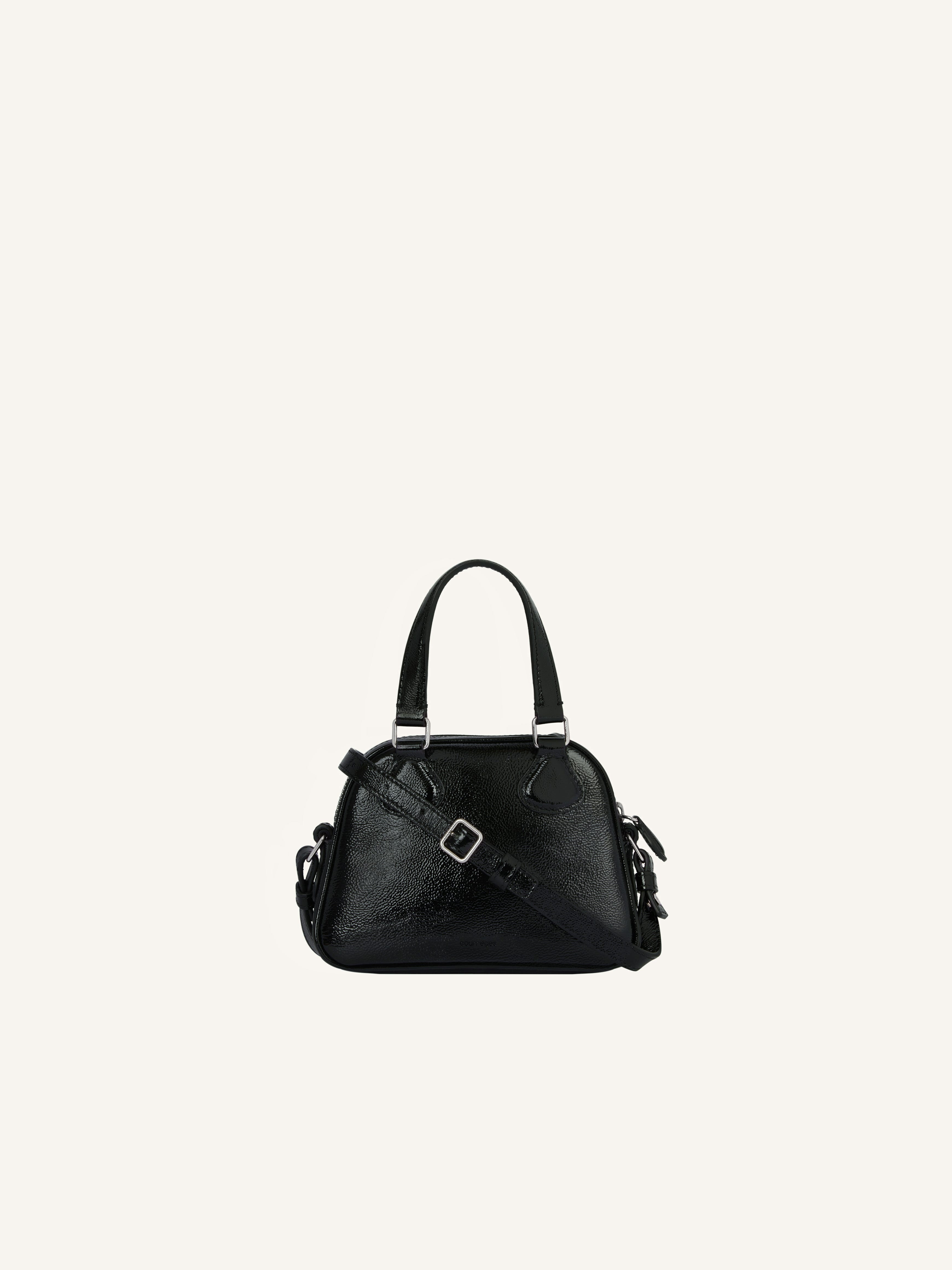 AC STUD NAPLACK LEATHER MINI BOWLING BAG - 3