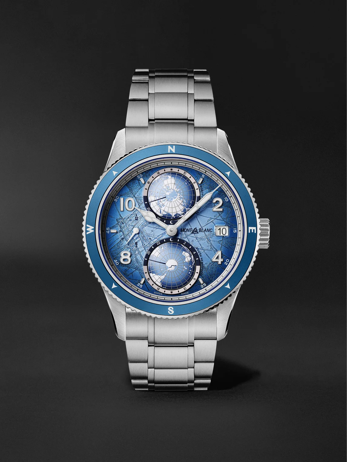 1858 Geosphere 0 Oxygen South Pole Exploration Limited Edition Automatic Interchangeable Titanium an - 1