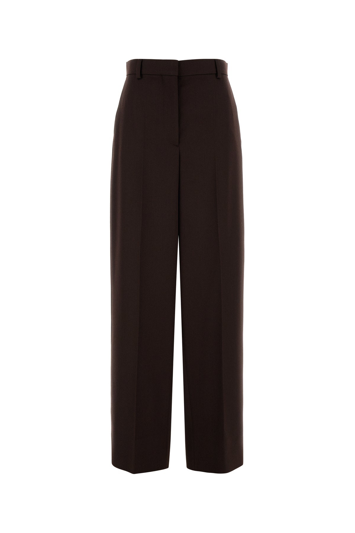 Dark brown twill pant - 1