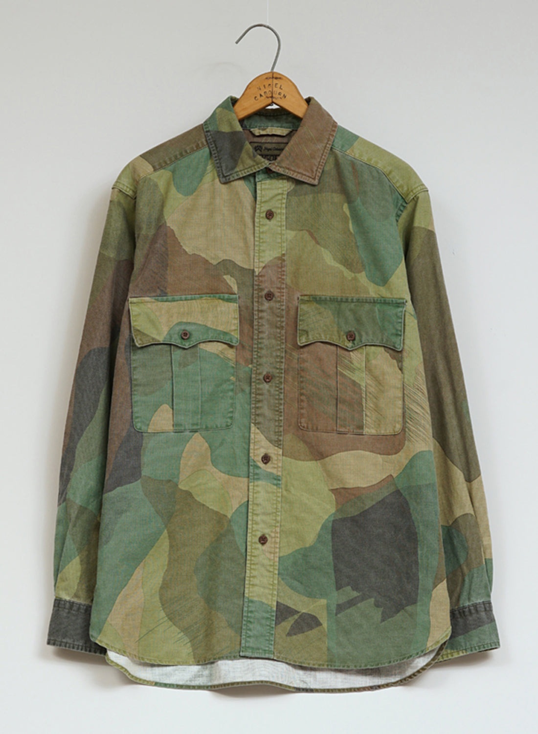 Army Shirt Fade Cloth in Green Camo - 1