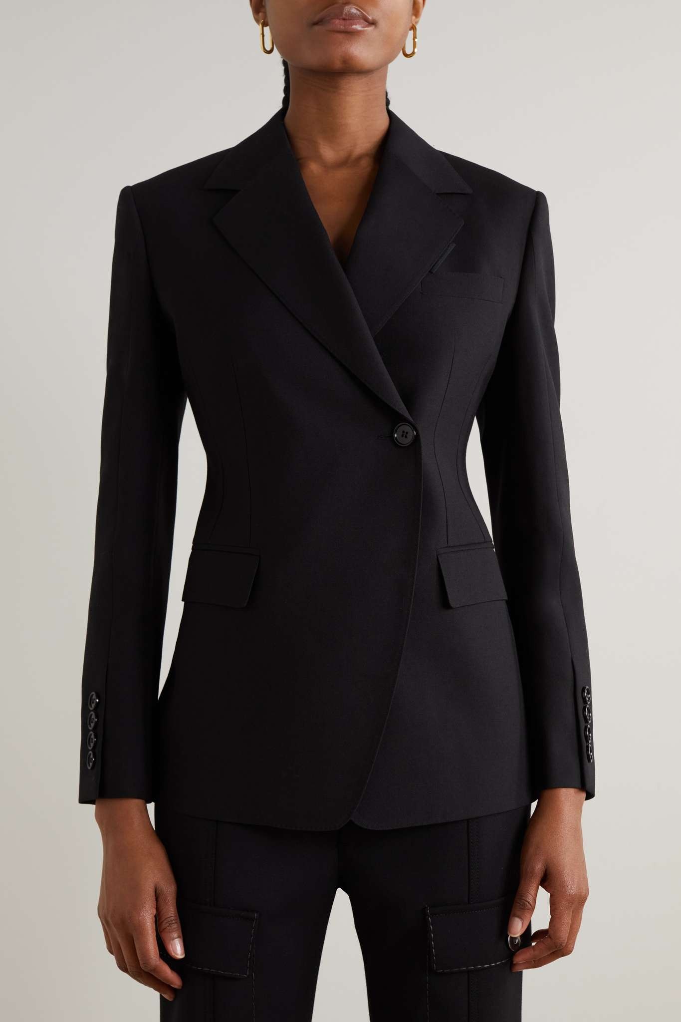 Wool-twill blazer - 3