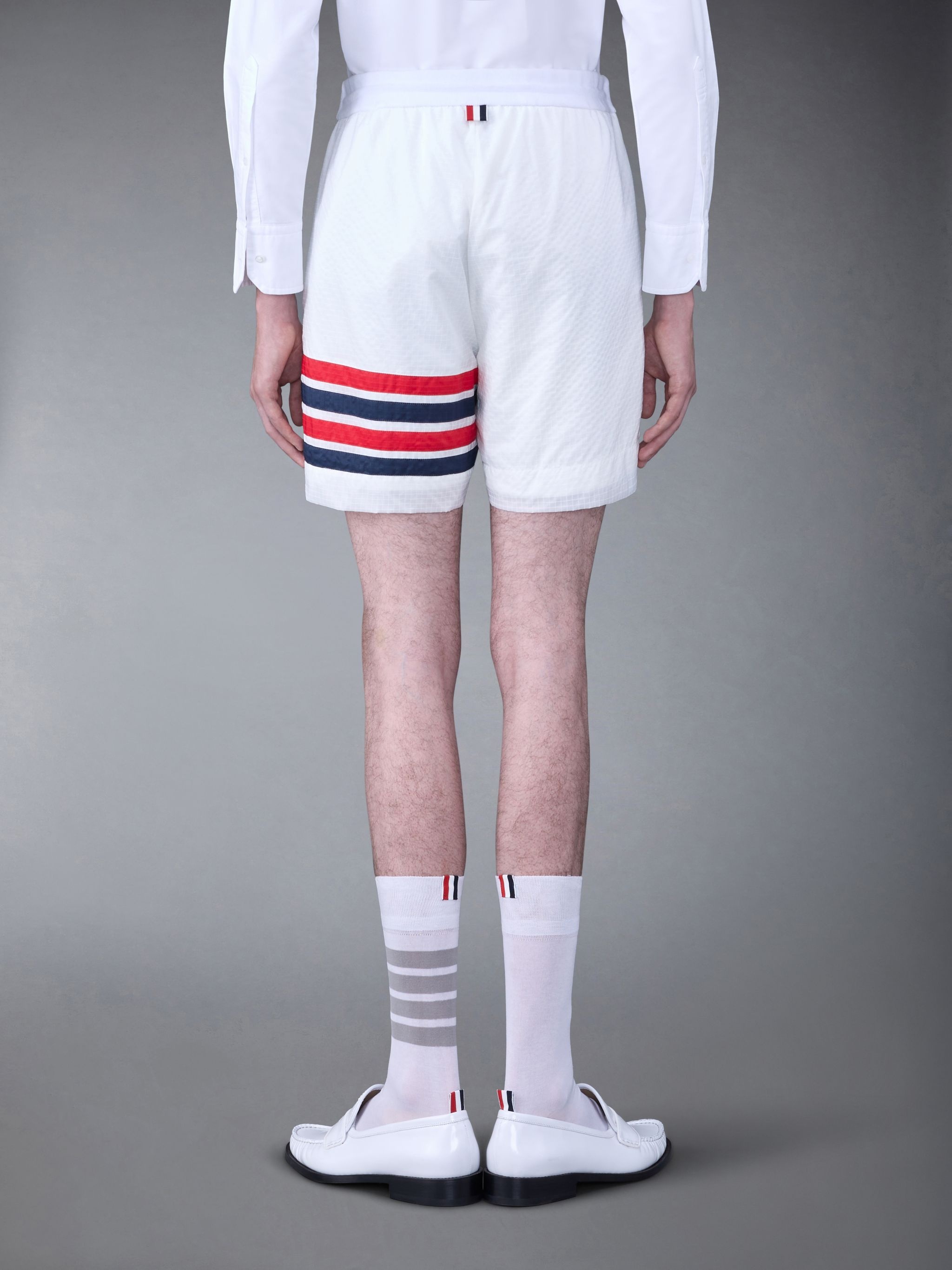 4-Bar stripe ripstop shorts - 2