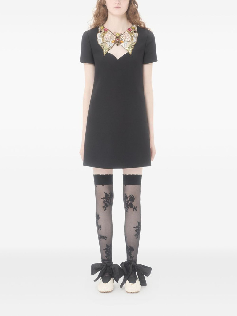 Valentino mini butterfly-detail dress outlook
