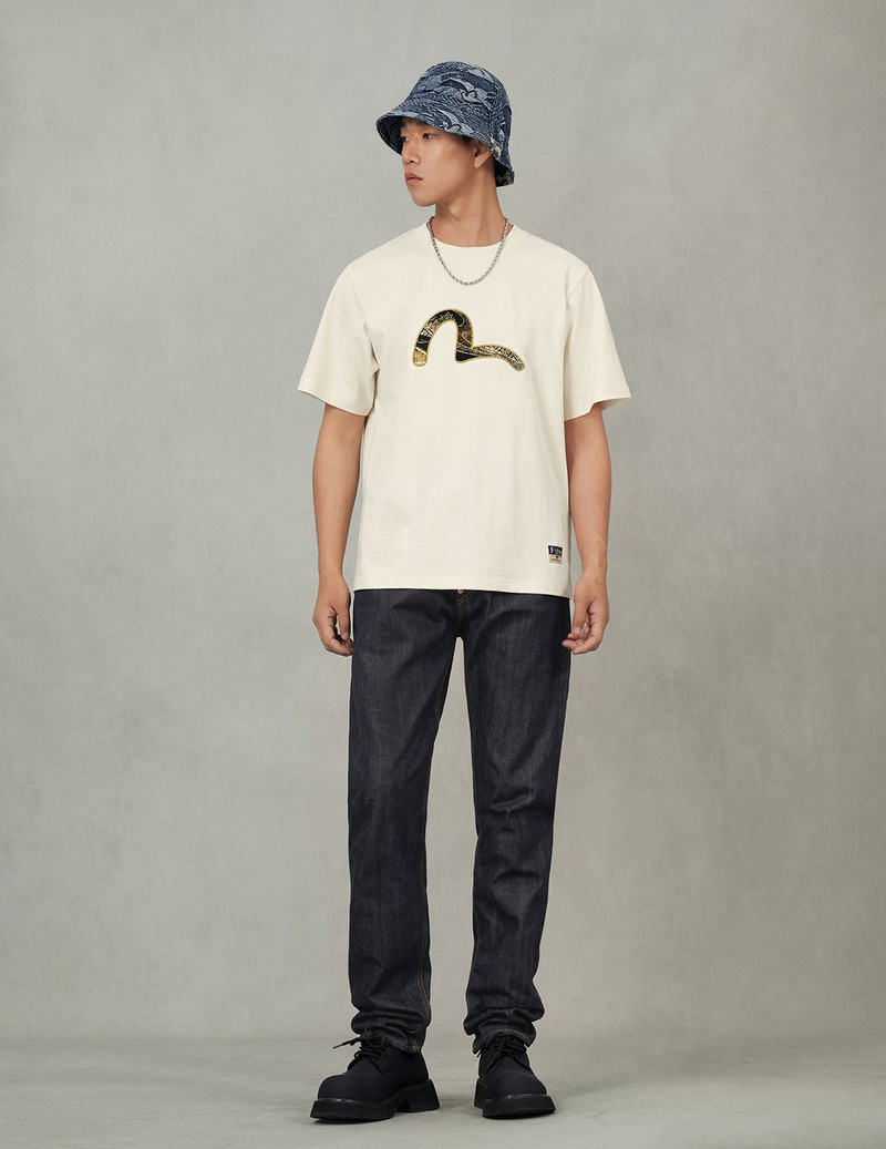 Grateful Crane Daicock Print Taper Jeans 5