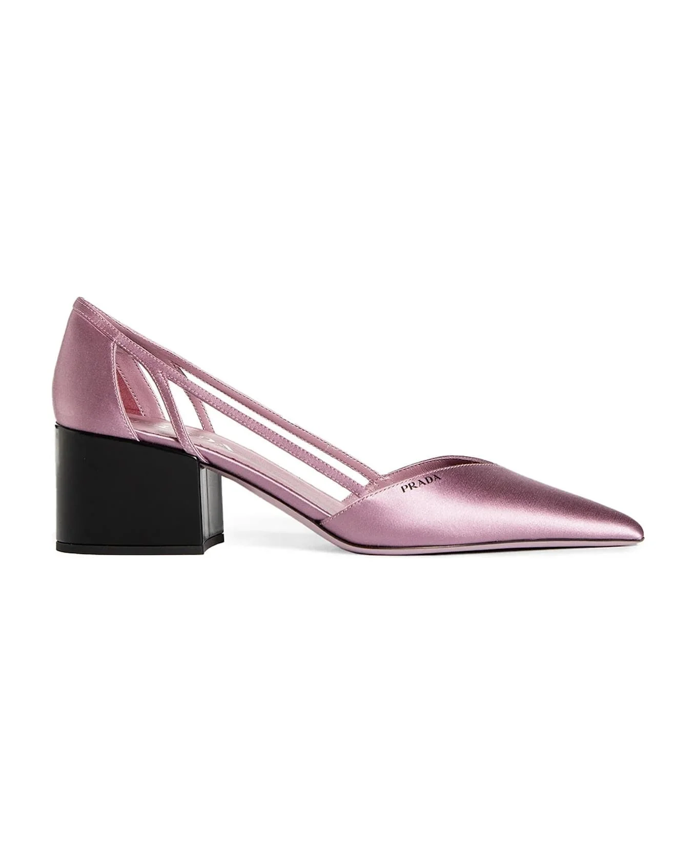 Satin Cut-out Pumps - 1