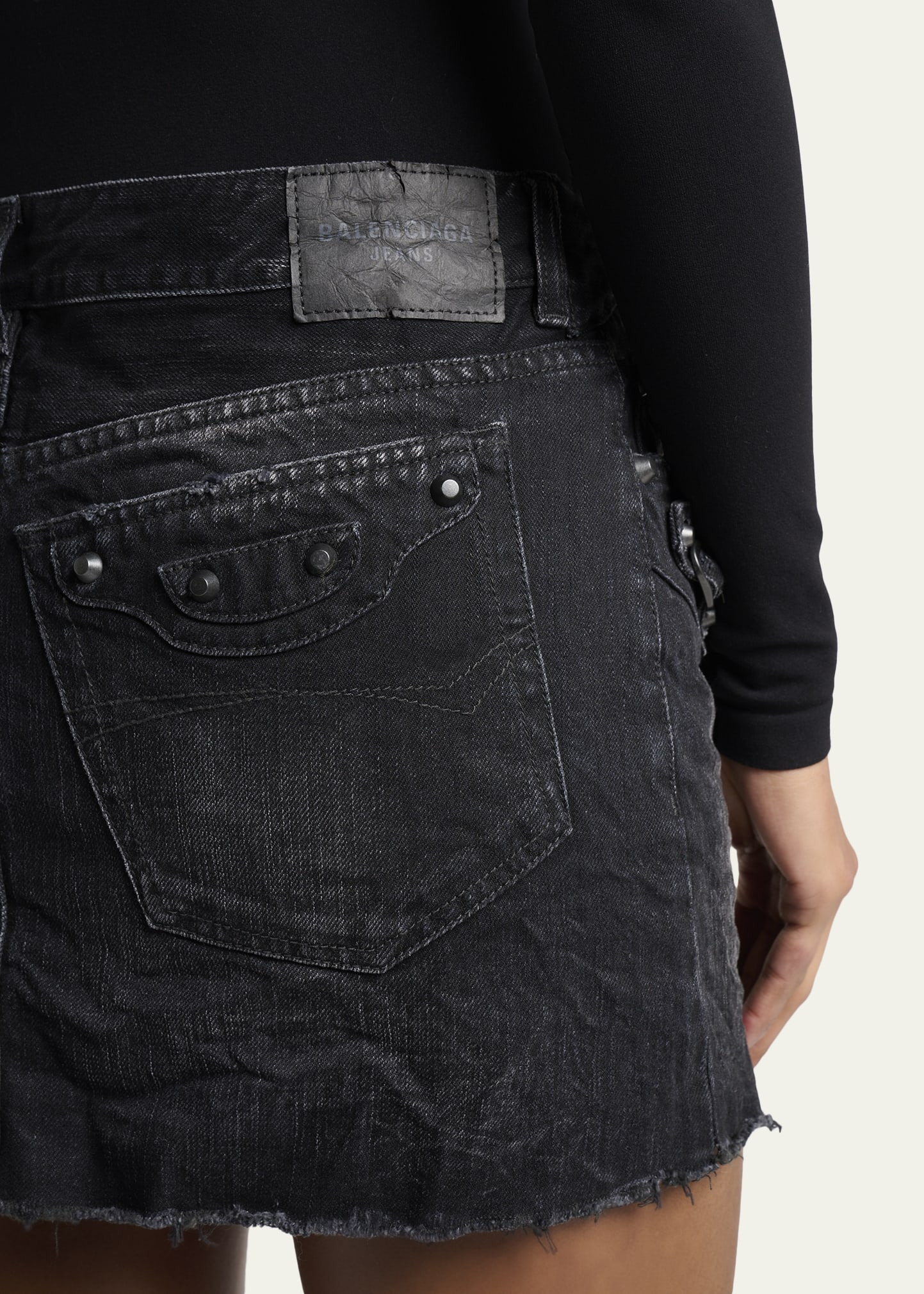 City Denim Mini Skirt - 5