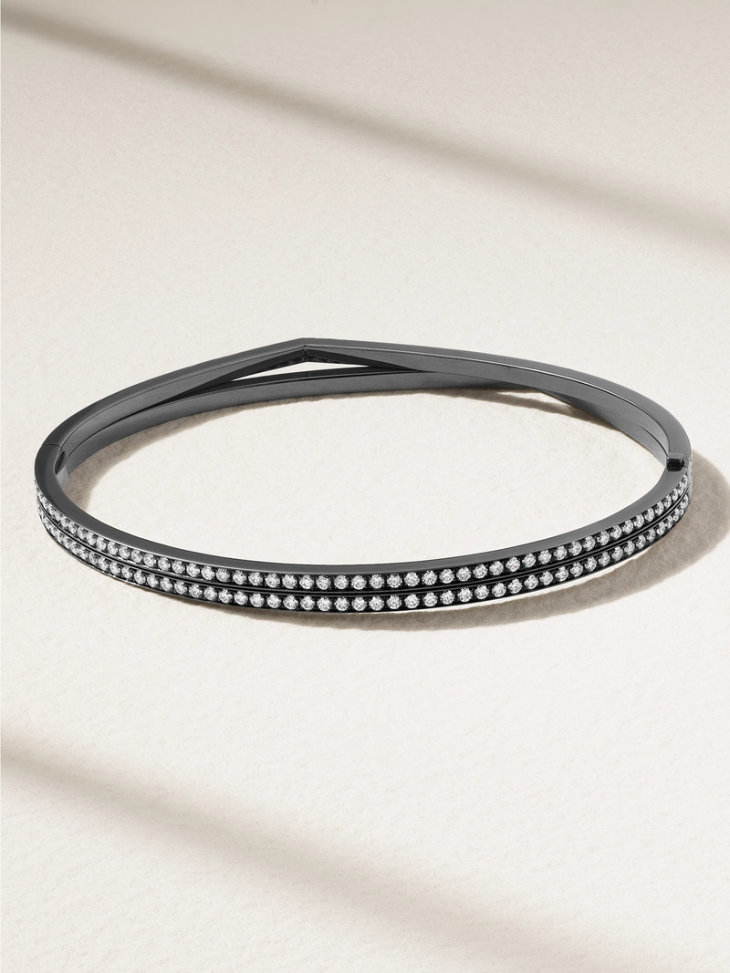 Antifer 18-karat Blackened Gold Diamond Bracelet 3