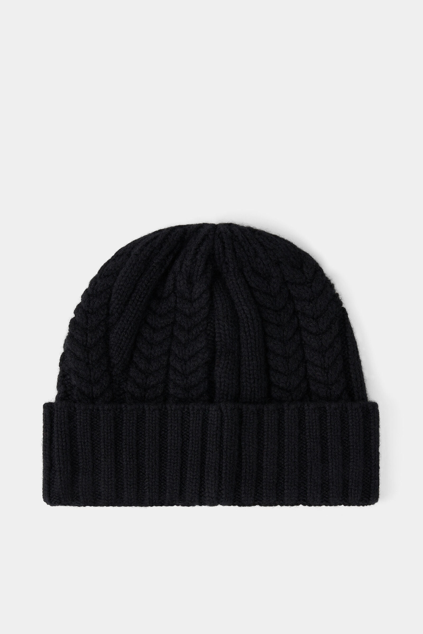 Jamila Knitted cashmere hat in Black - 2