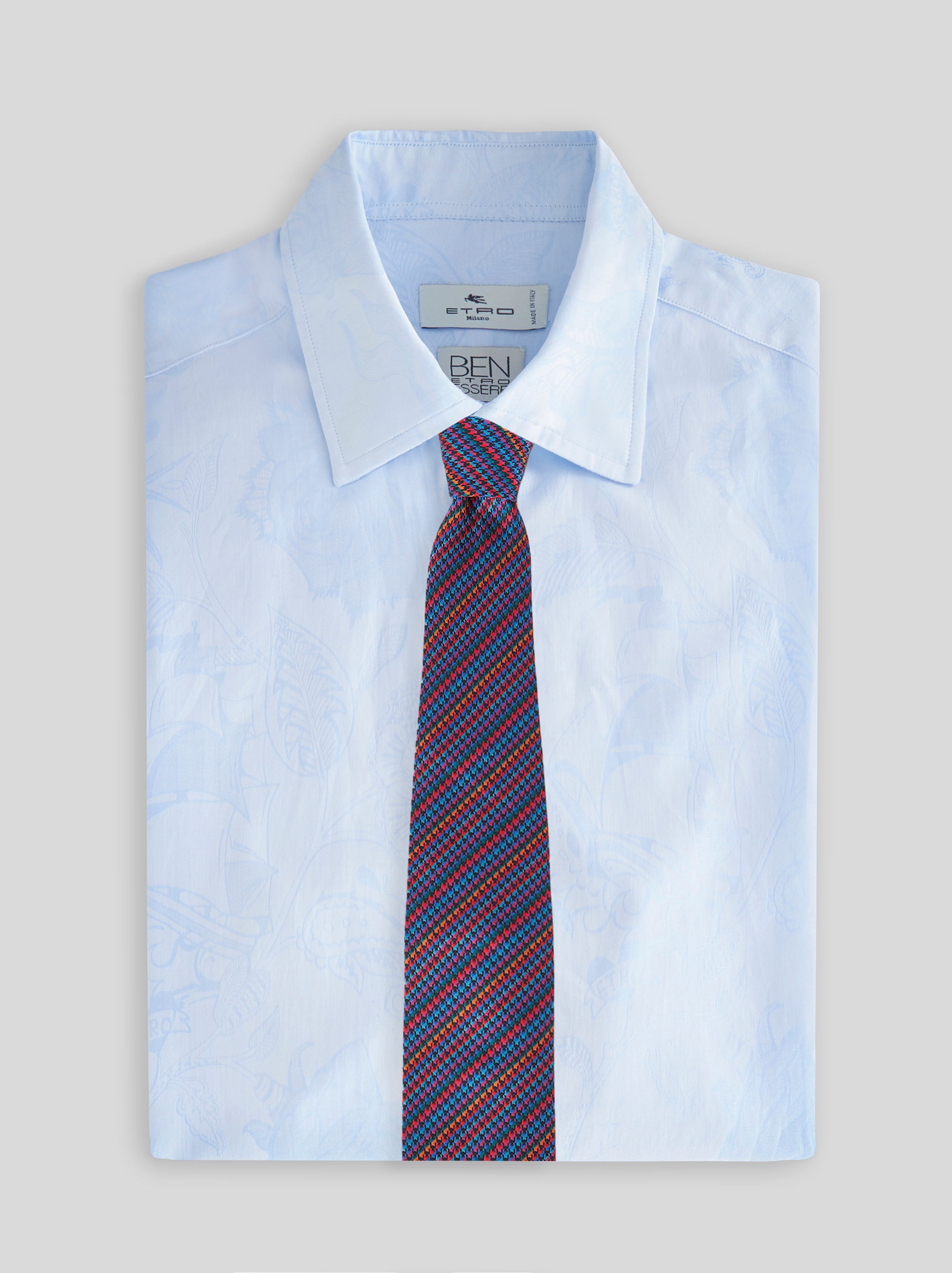 HOUNDSTOOTH SILK TIE - 2