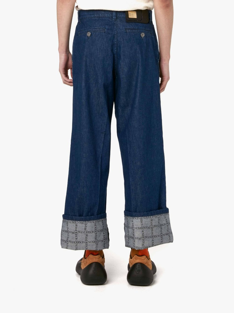 LOGO GRID TURN UP WORKWEAR JEANS 3