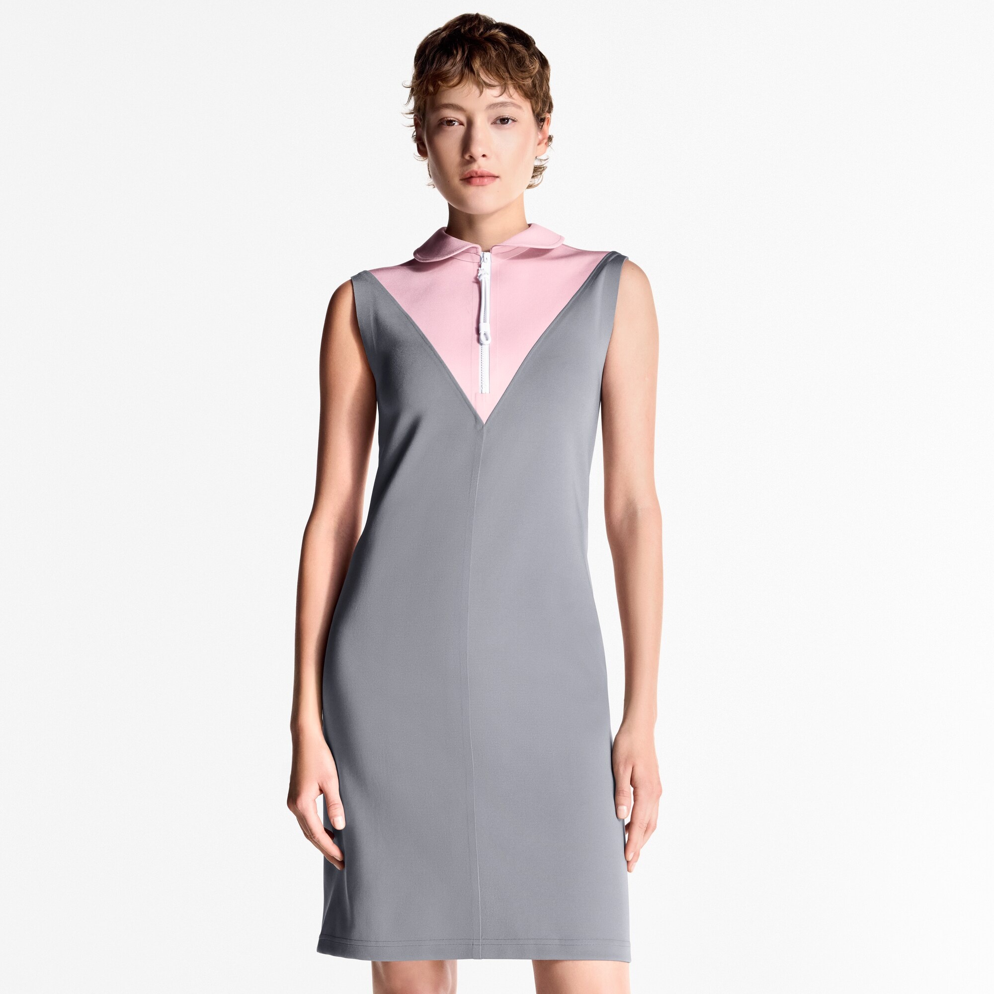 Color-Blocked Technical Jersey Dress - 2