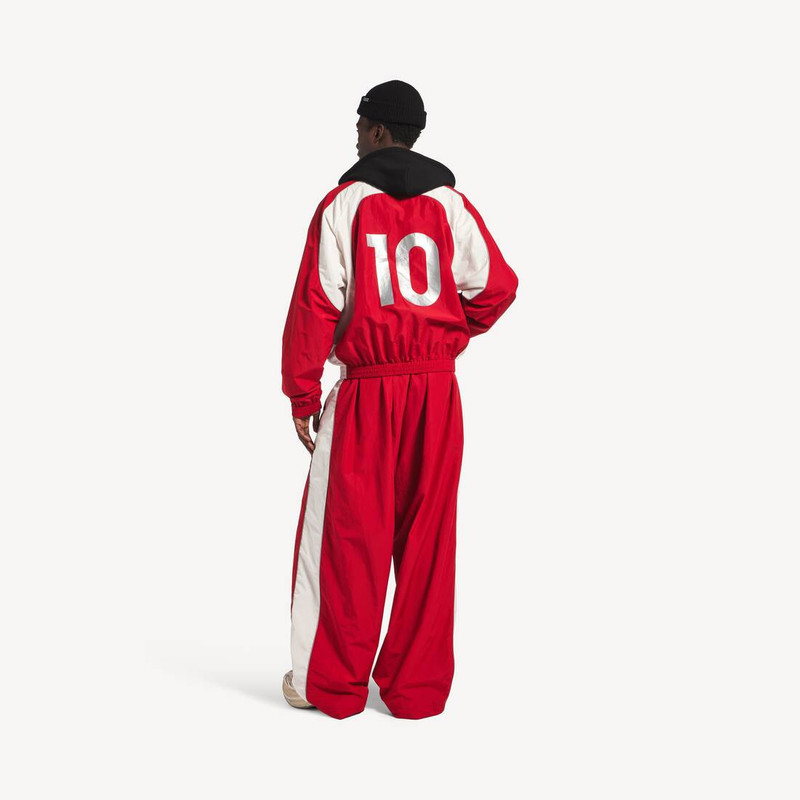 Men's Soccer Tracksuit Jacket in Lipstick Red 4
