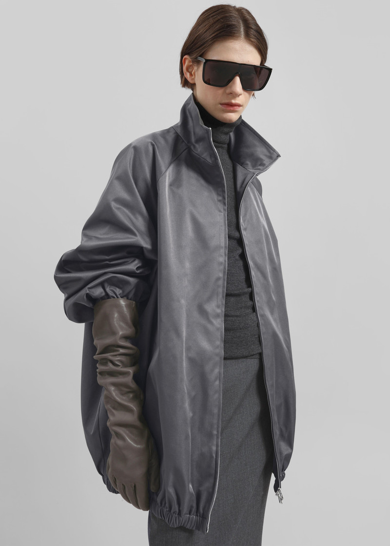 Baxter Lustrous Track Jacket - Grey 6
