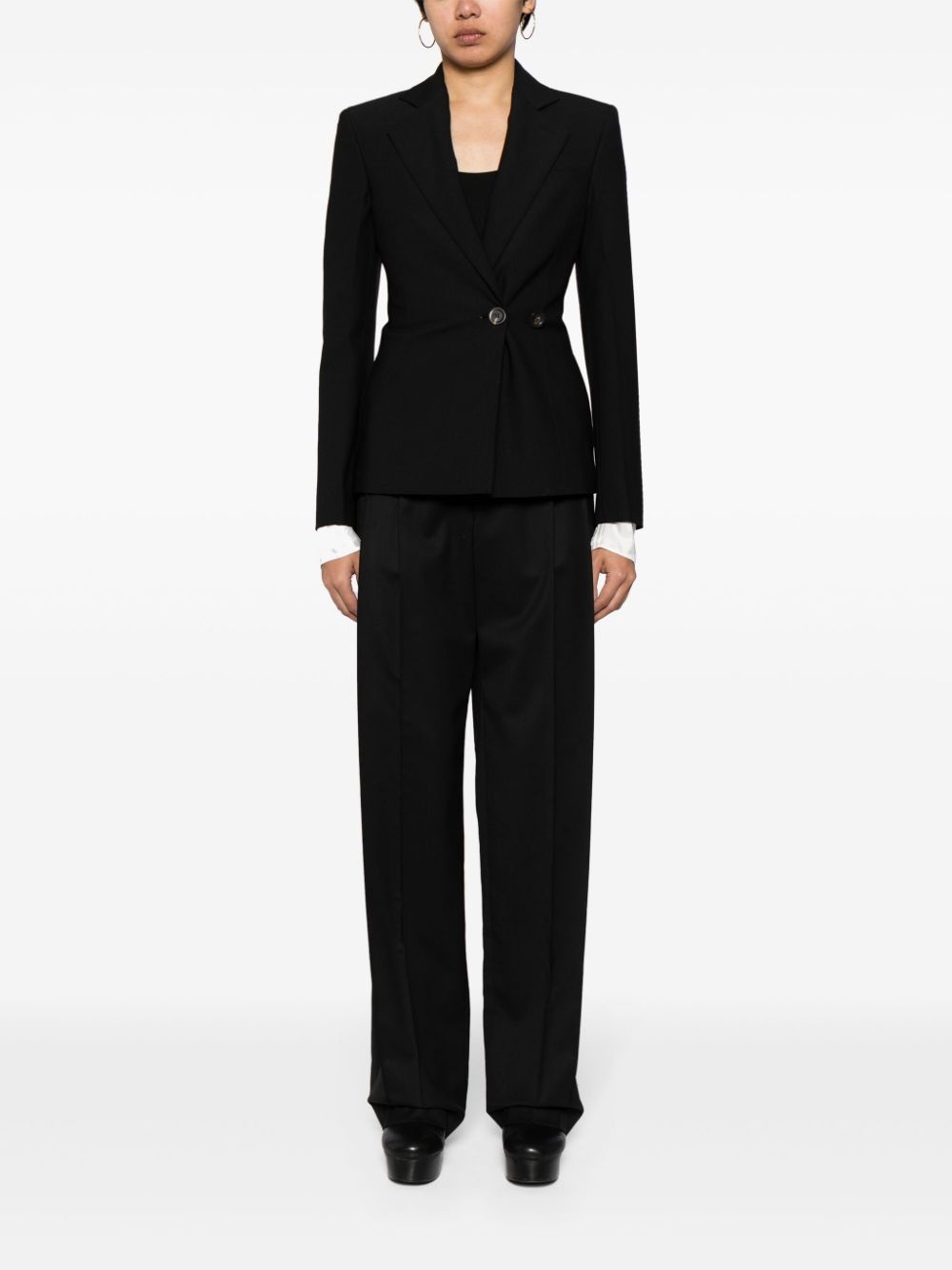 pressed-crease tailored trousers - 2