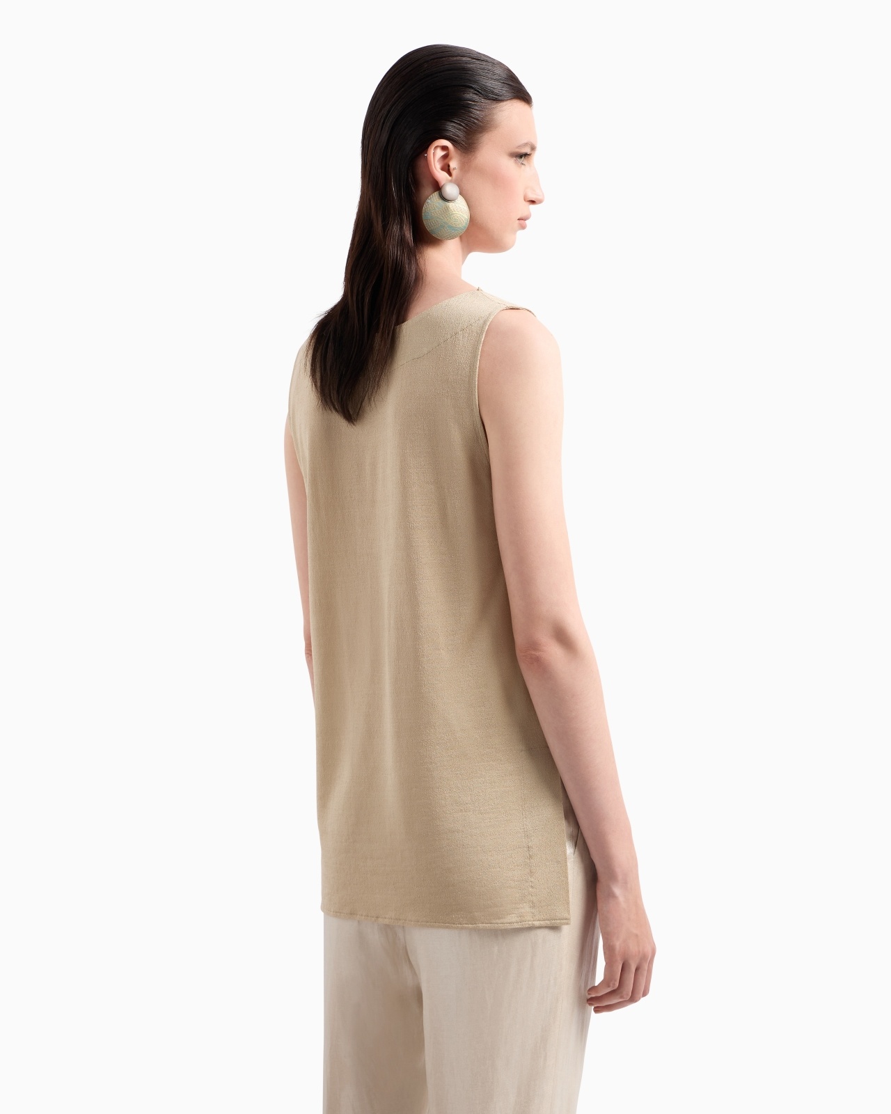 SHINY VISCOSE JERSEY TOP - 3