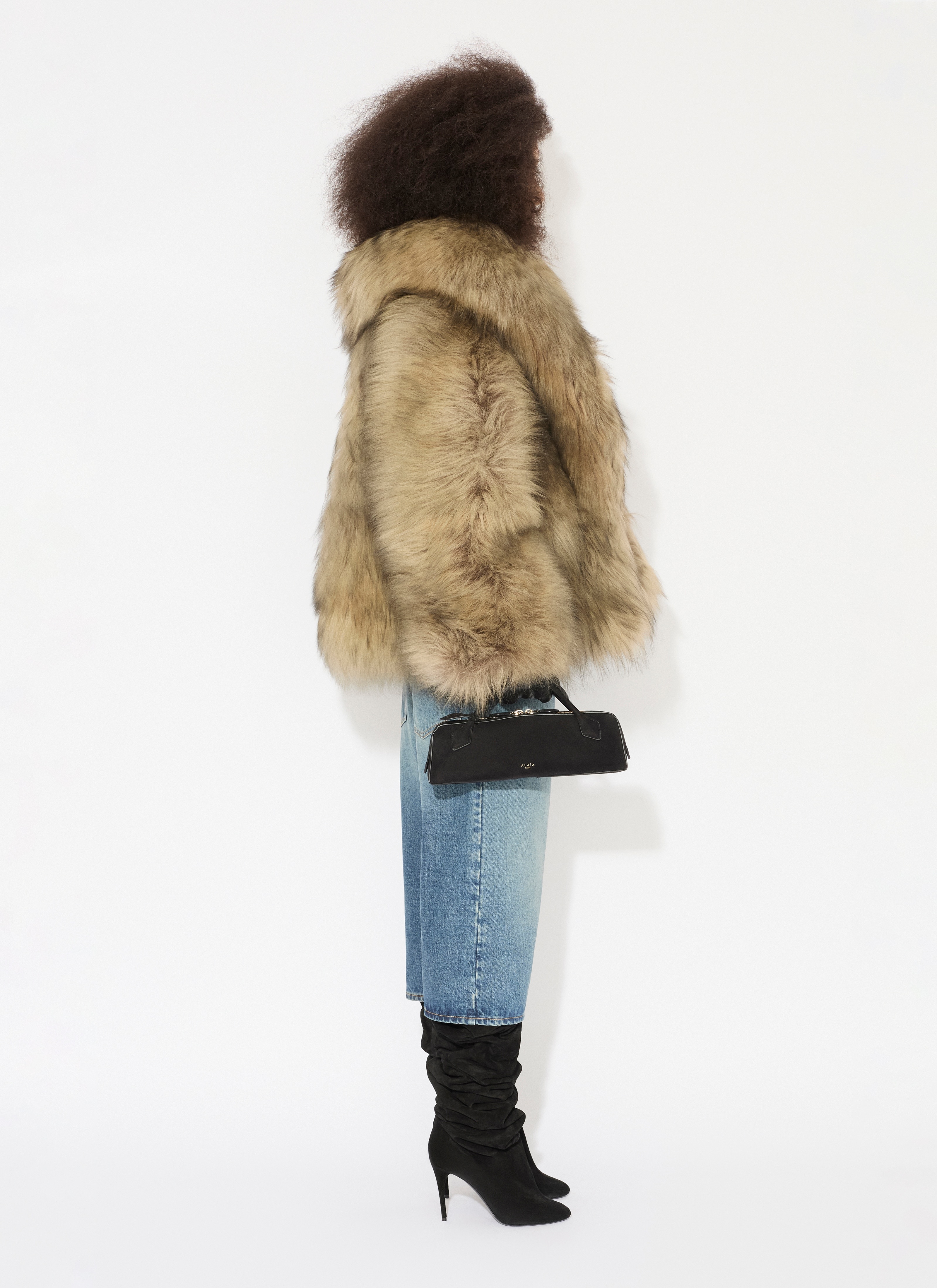 DENIM BERMUDA SHORTS WITH KNITTED WAISTBAND - 5