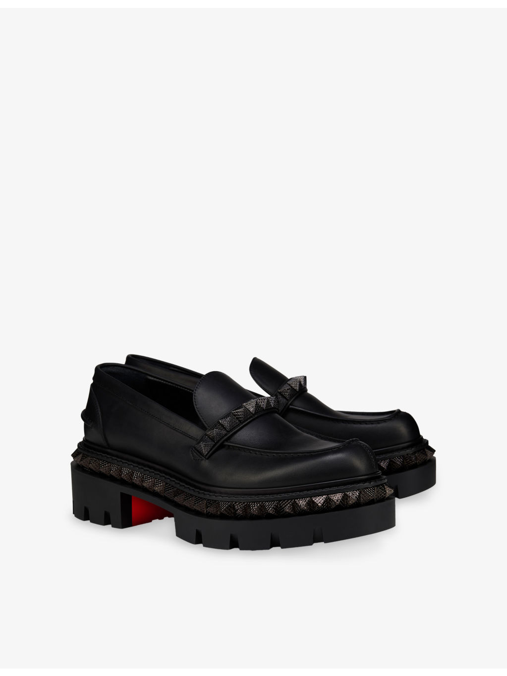 St Roch Pyraclou Flat Leather Loafers - 3