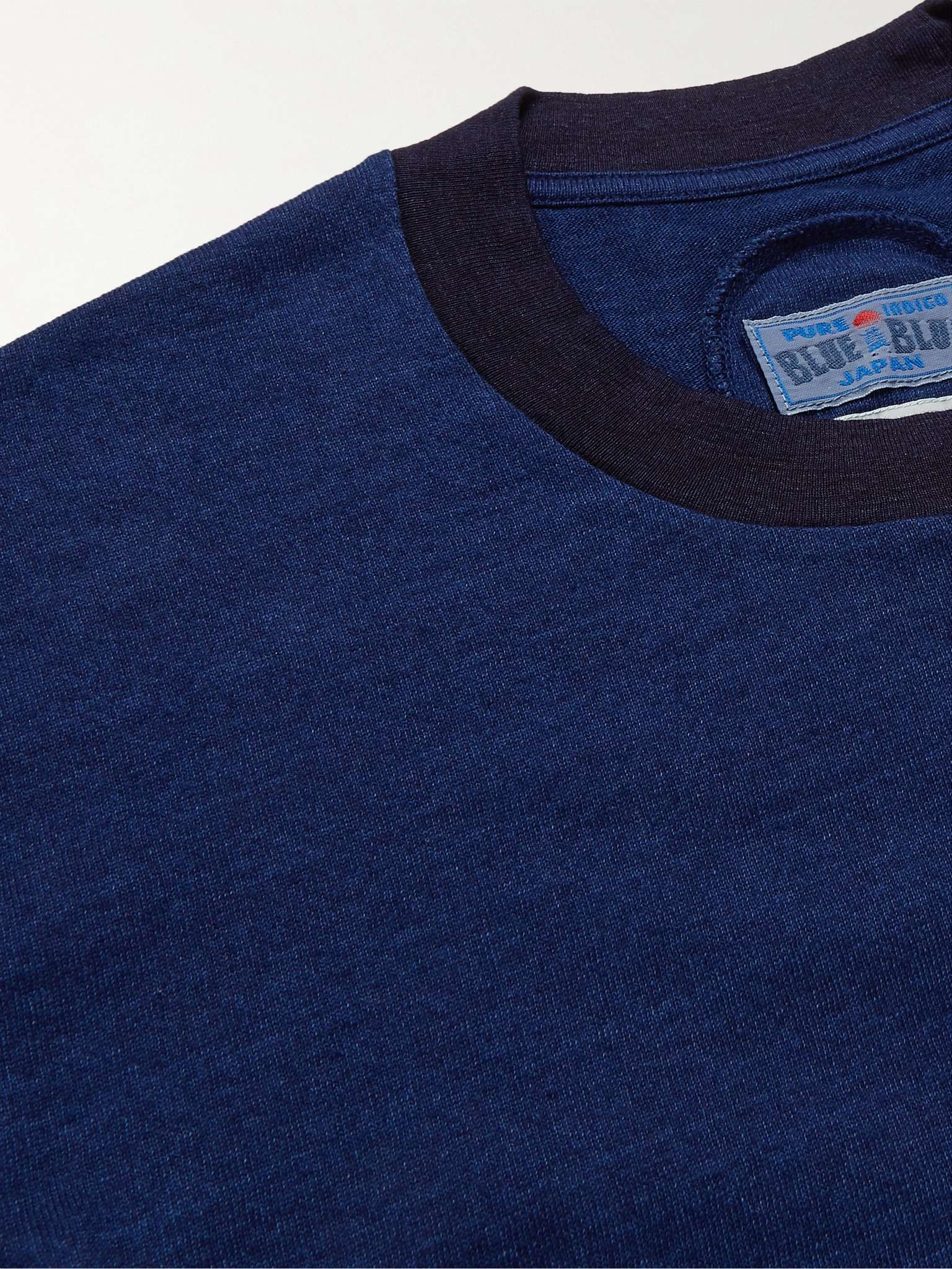 Indigo-Dyed Cotton-Jersey T-Shirt - 5