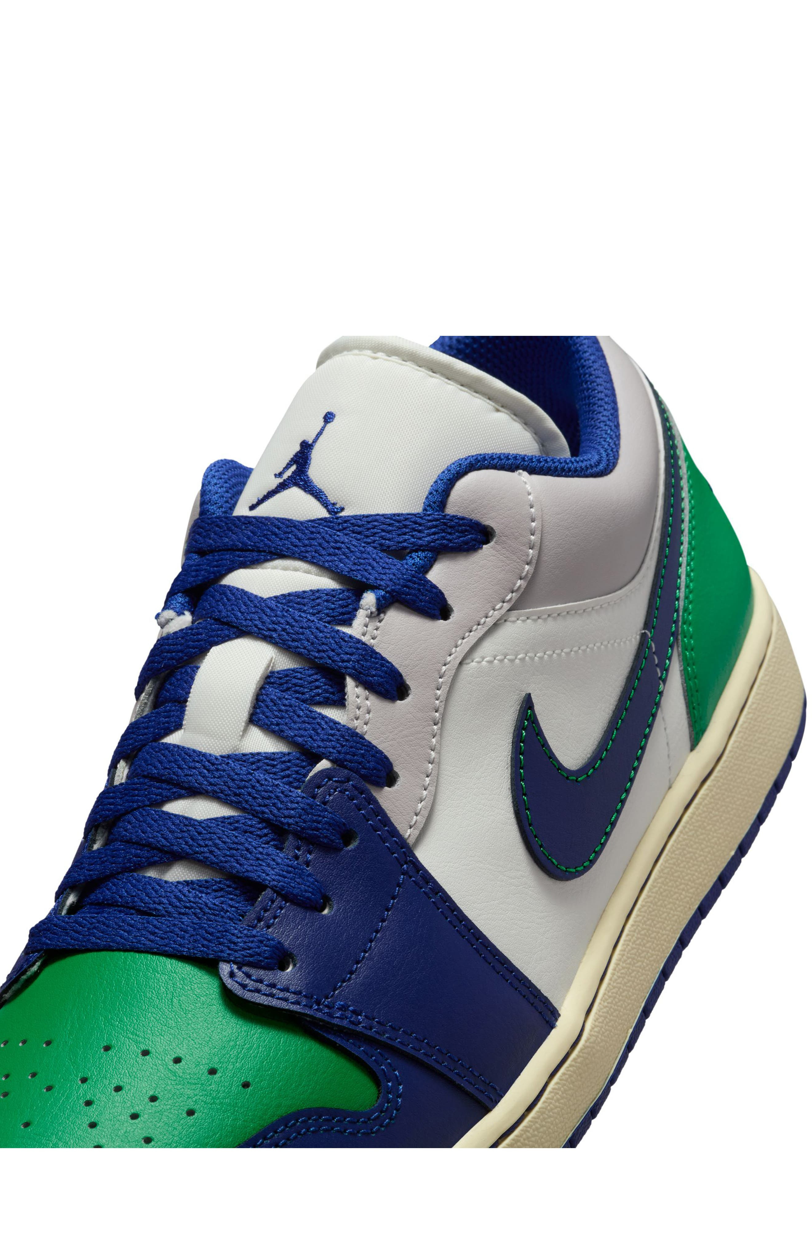 Air Jordan 1 Low Sneaker in Sail/Stadium Green at Nordstrom - 8