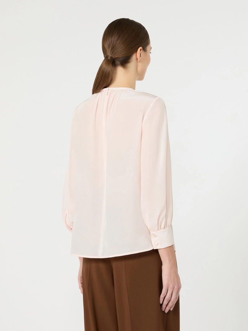 COLMO Silk crew-neck blouse - PINK 4