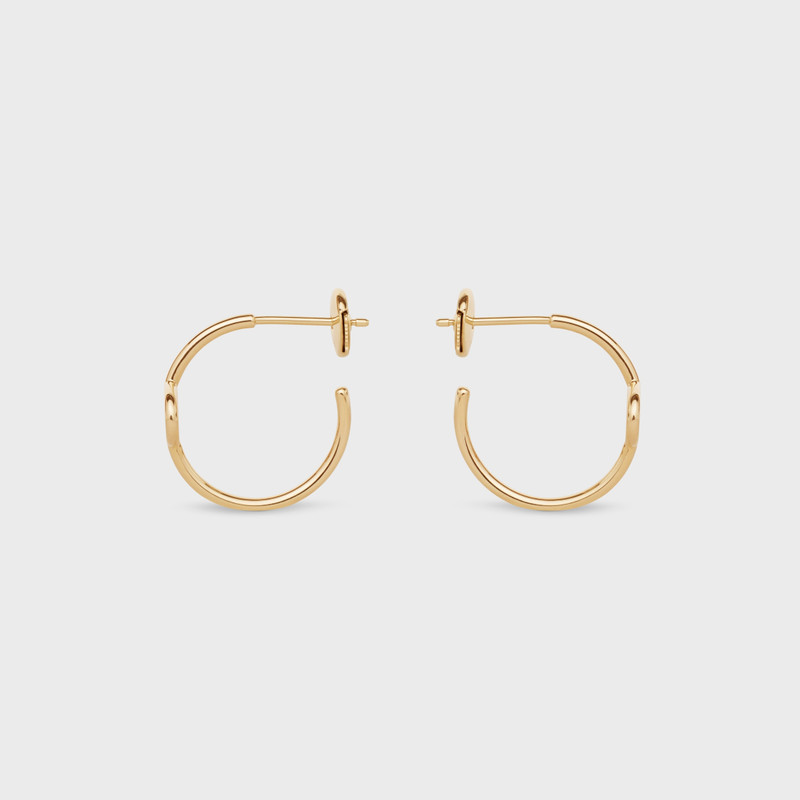 Maillon Triomphe Hoops in Yellow Gold 3