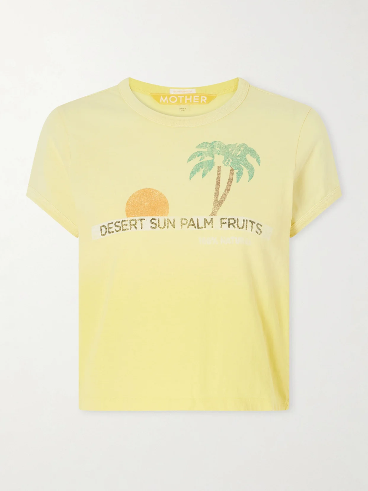 The Itty Bitty Ringer Printed Cotton-jersey T-shirt - 1