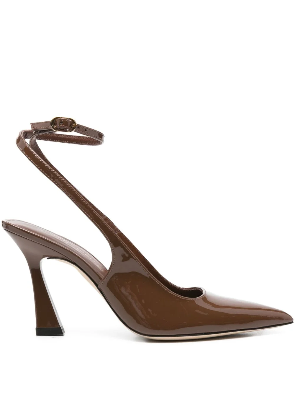 patent-leather ankle-strap pumps - 1