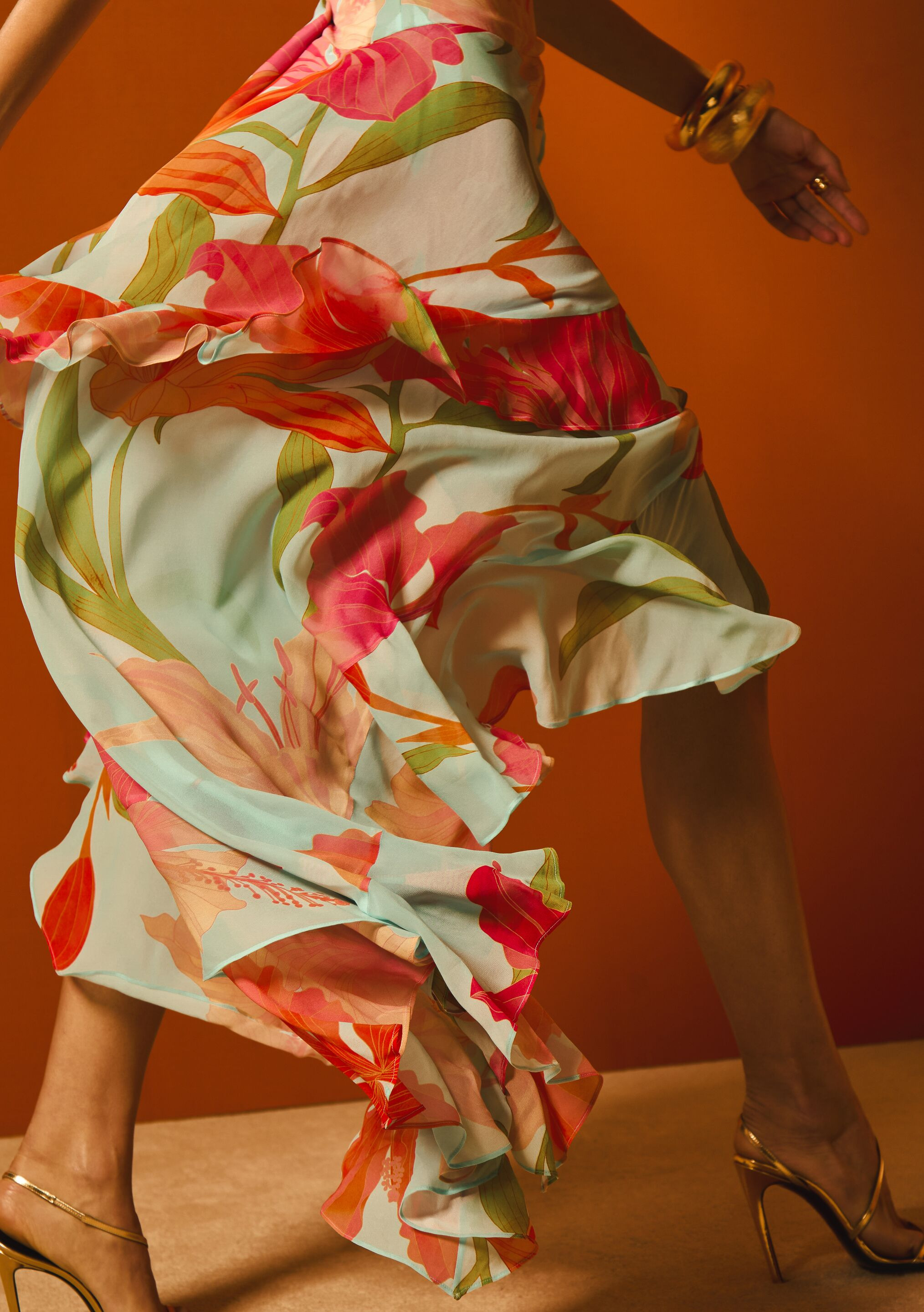 SAMARA SILK CHIFFON DRESS - 2