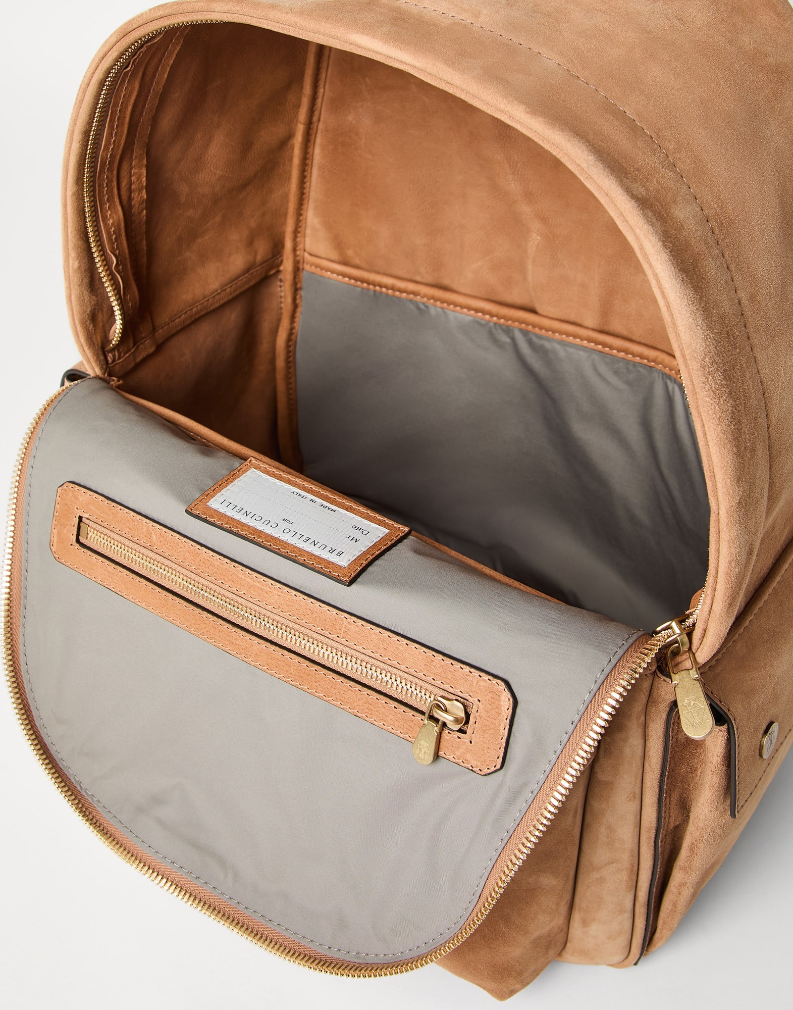 Reversed calfskin travel backpack - 5
