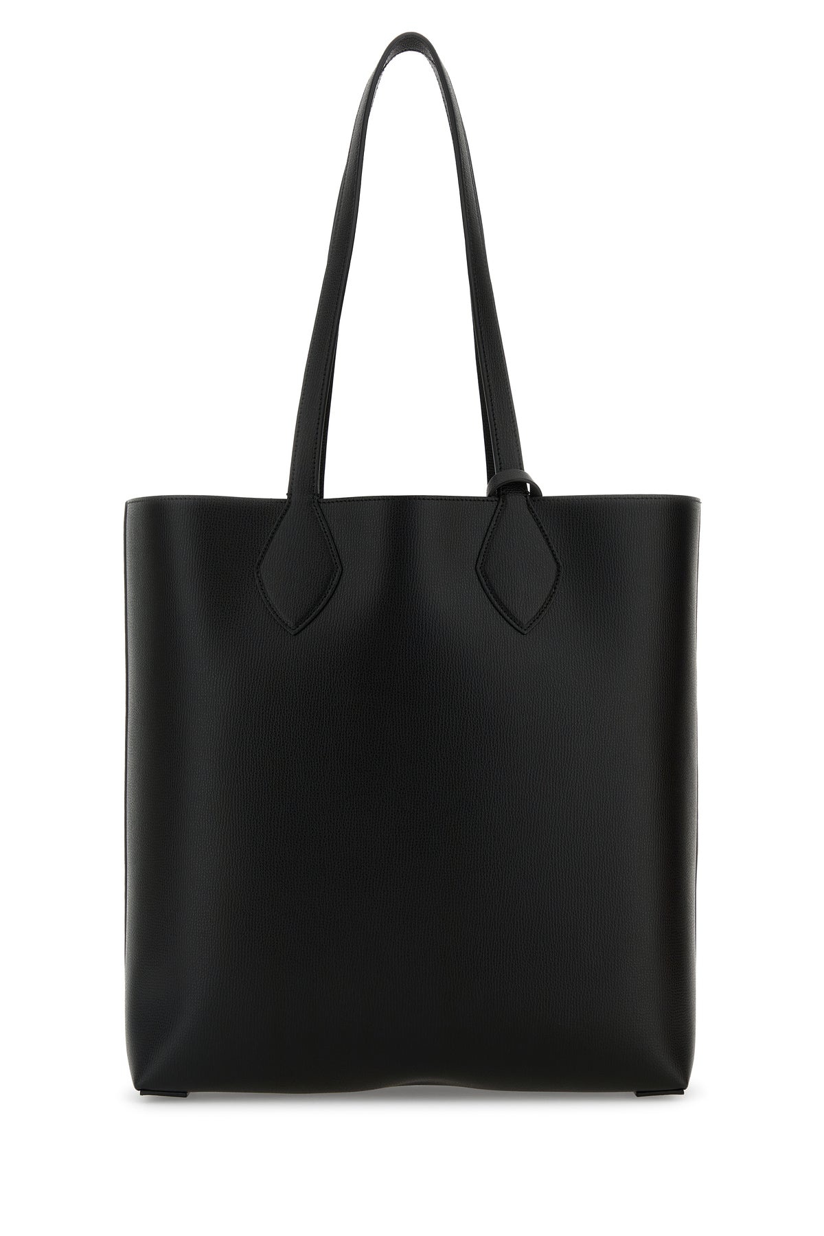 Black leather Allover shopping bag - 3