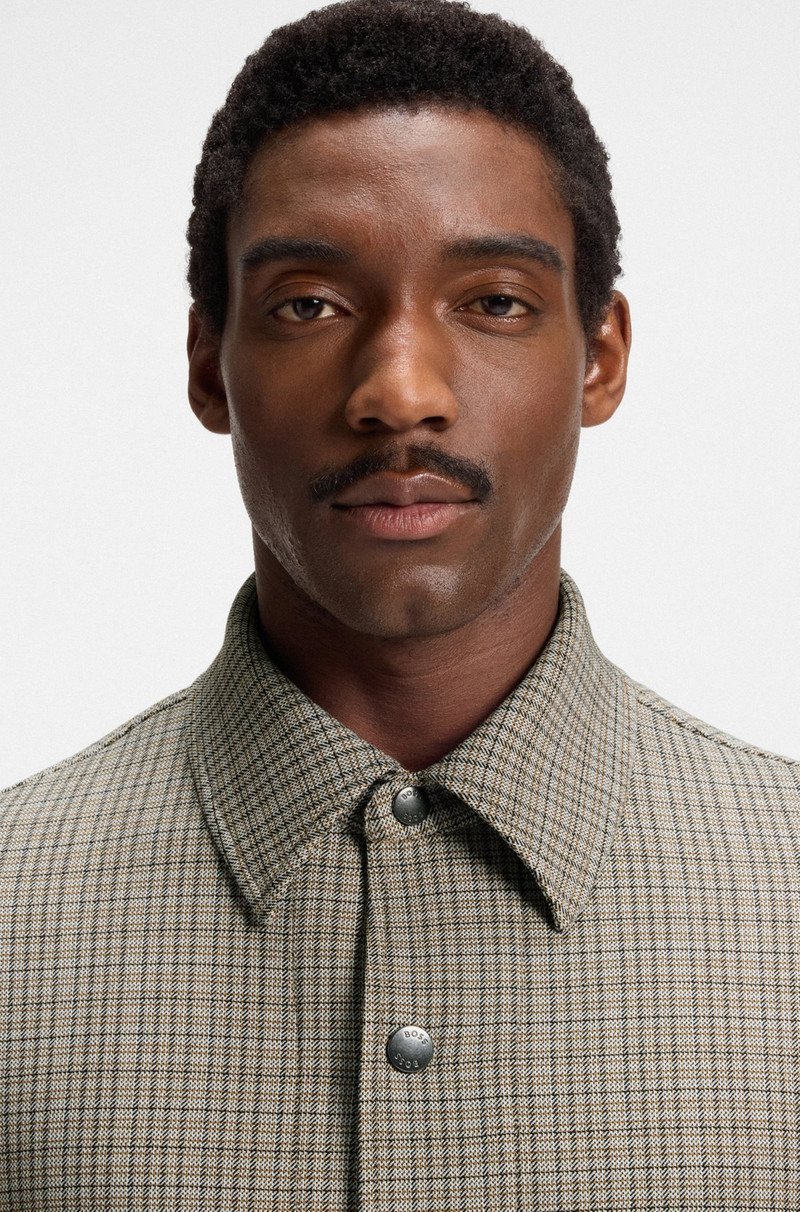 RELAXED-FIT OVERSHIRT IN PADDED STRETCH FABRIC 5