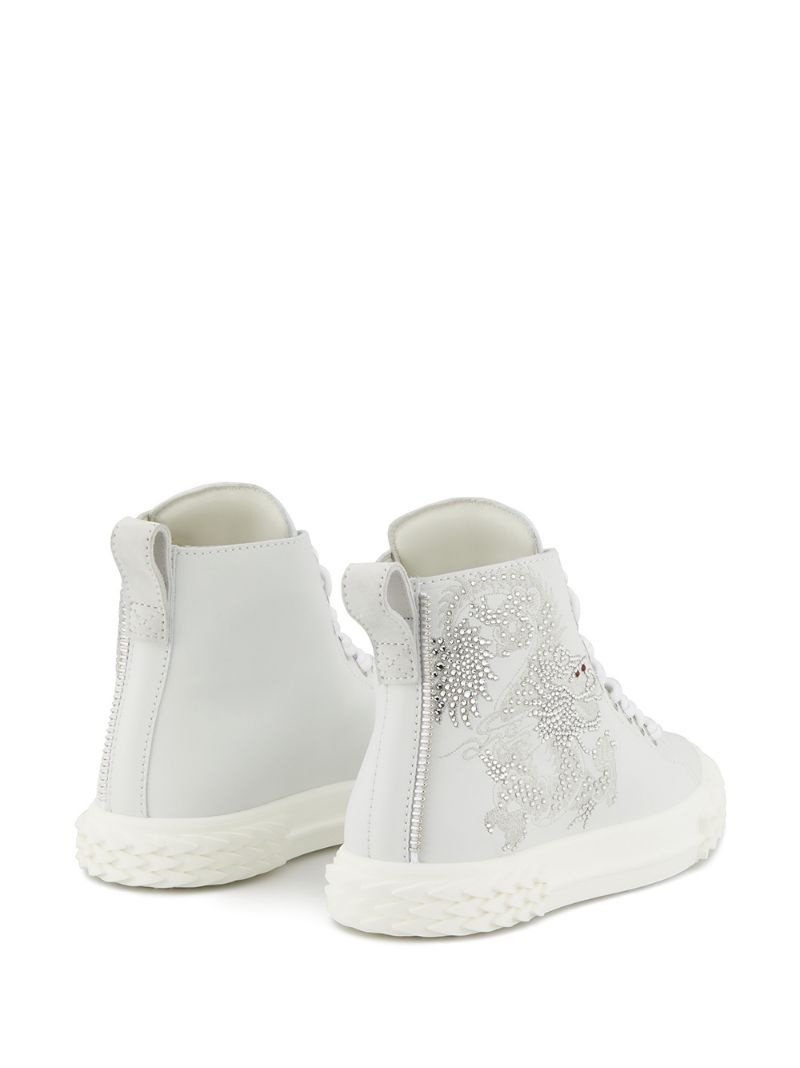 crystal-embellished high-top sneakers - 3