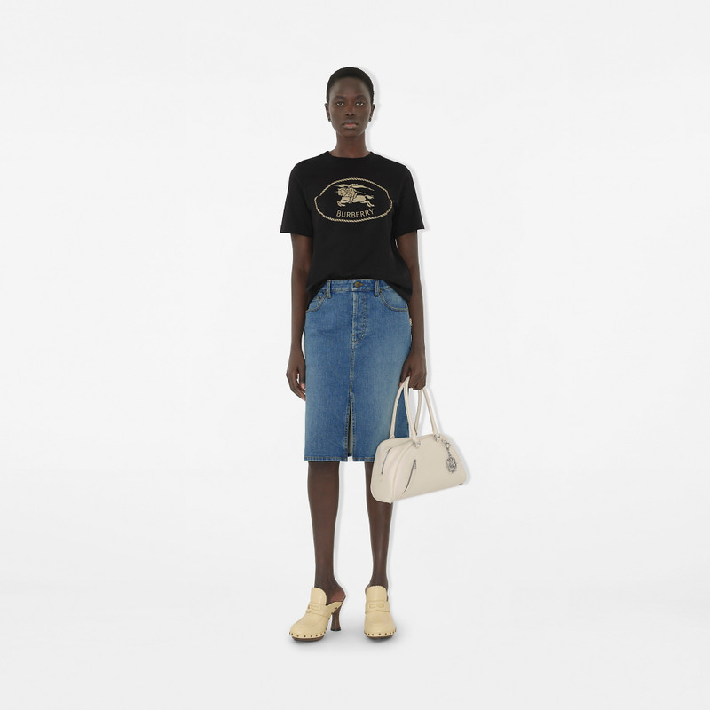 Burberry Knight Stamp Cotton T-shirt outlook