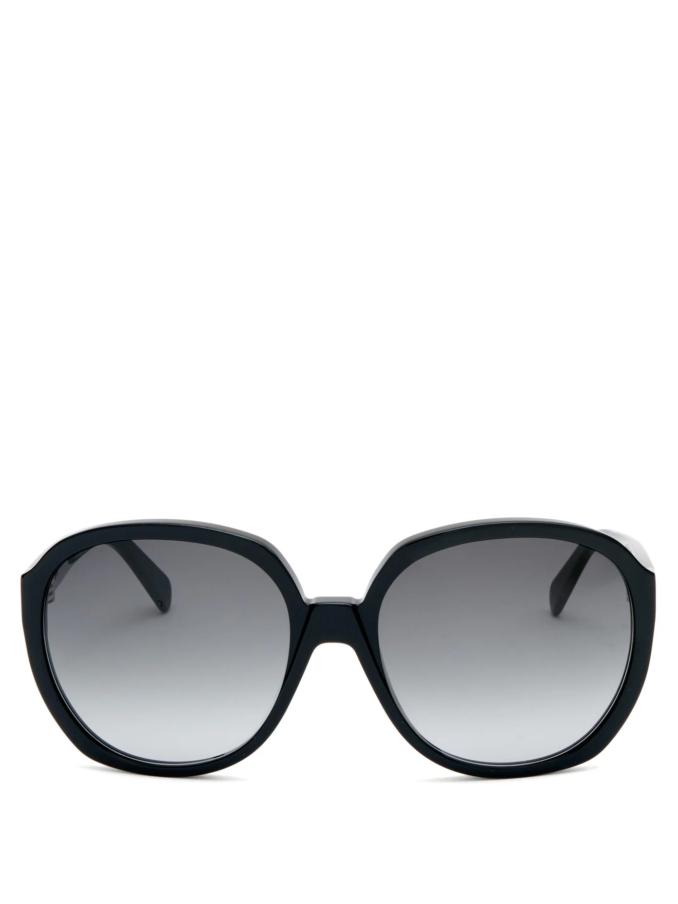 Oversized round acetate sunglasses - 1