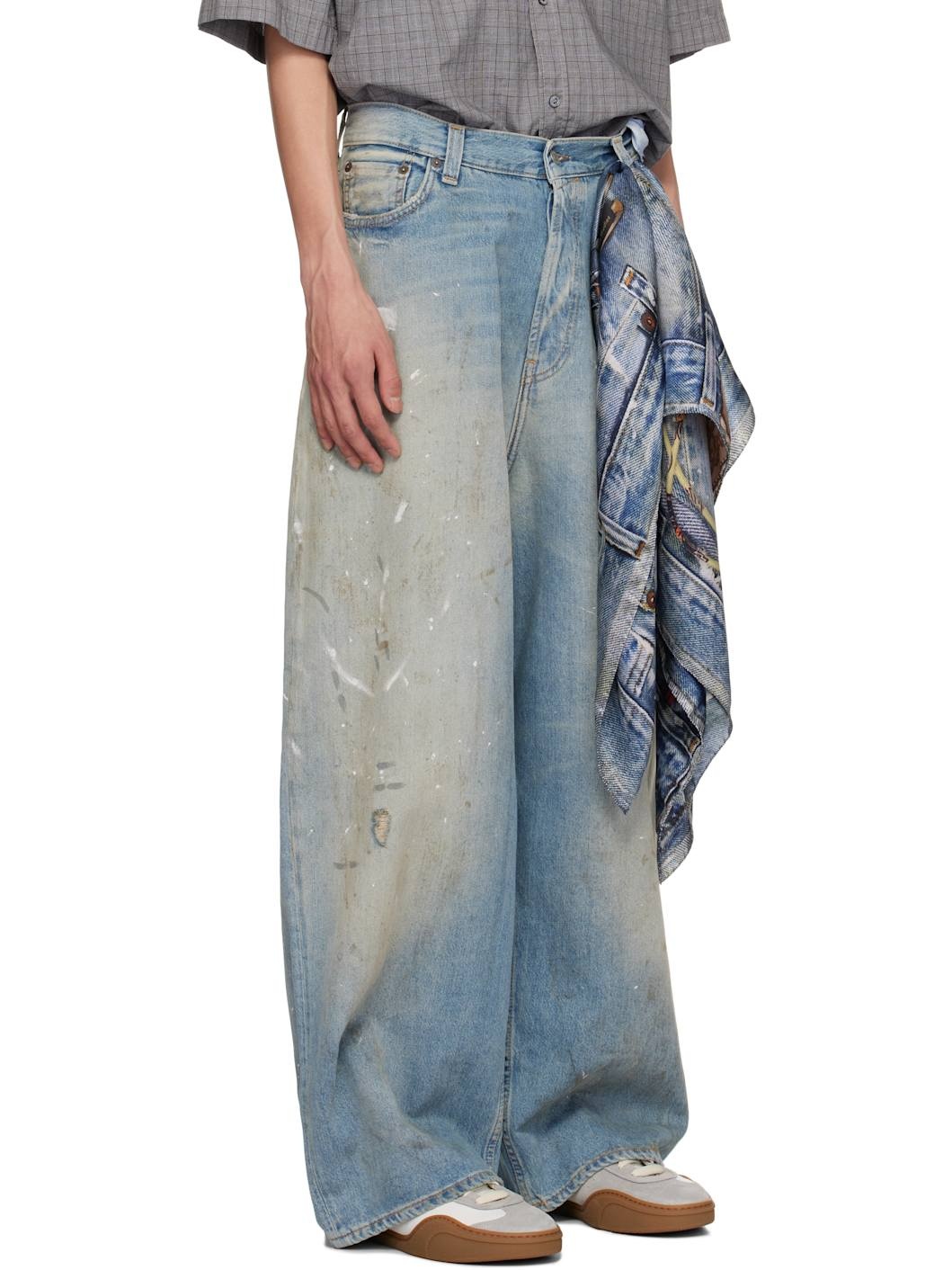 Blue Super Baggy Fit 2023M Jeans - 2
