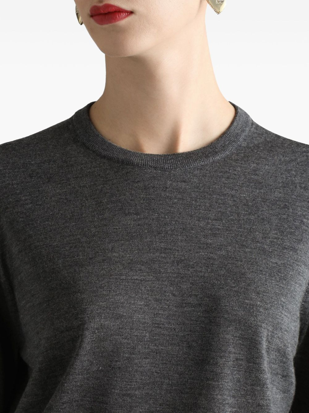 logo-embroidered sweater - 5