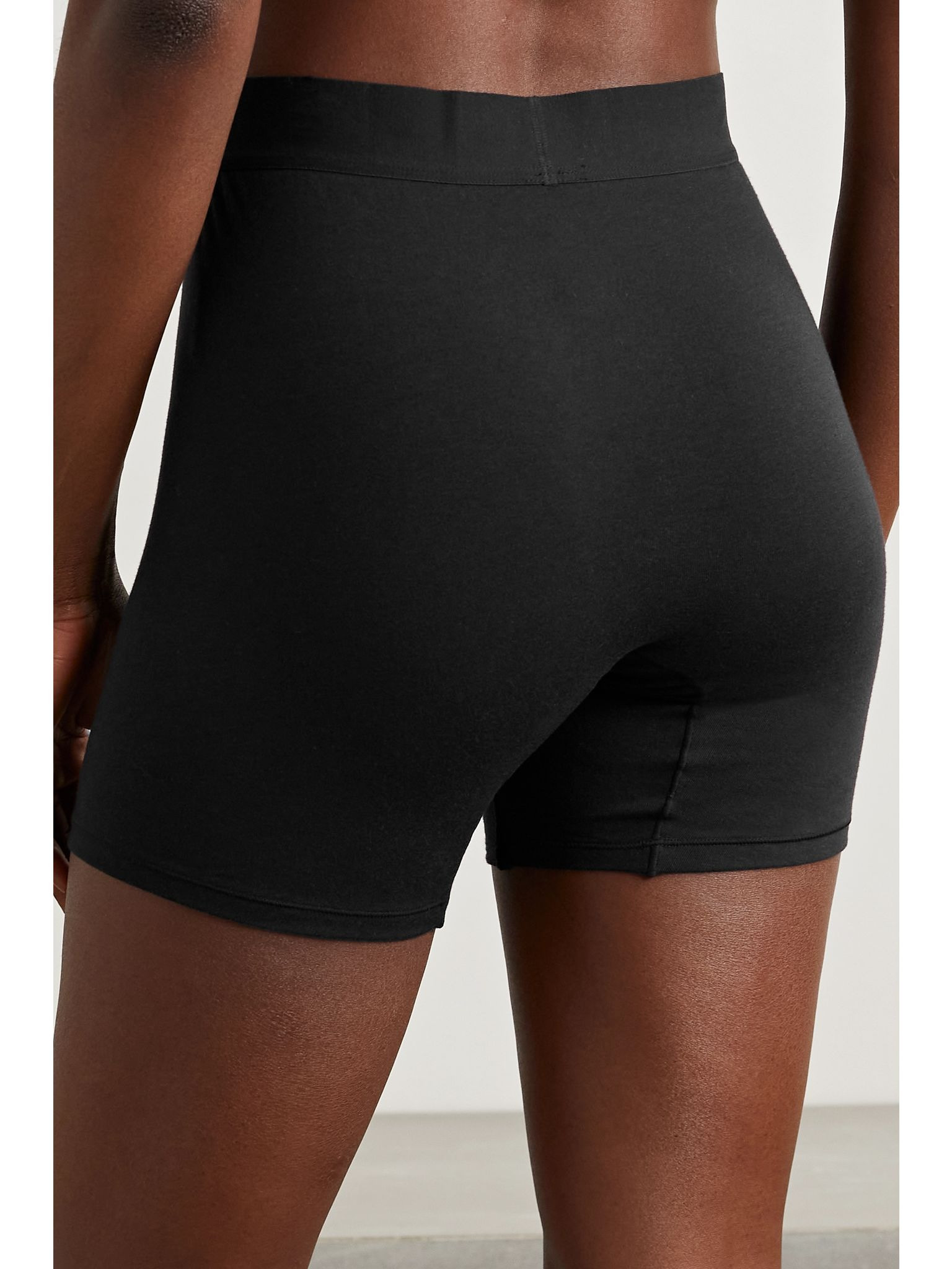 Boyfriend stretch-modal and cotton-blend jersey boxer shorts - Onyx Black - 4