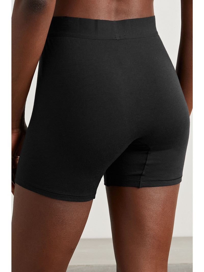 Boyfriend stretch-modal and cotton-blend jersey boxer shorts - Onyx Black 4