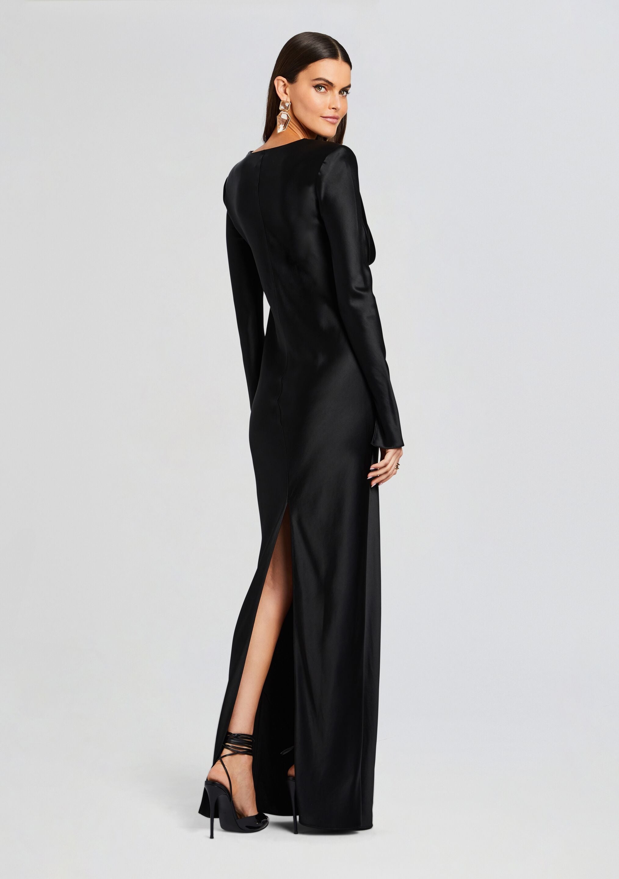 ANNA COWL EVENING DRESS - 4