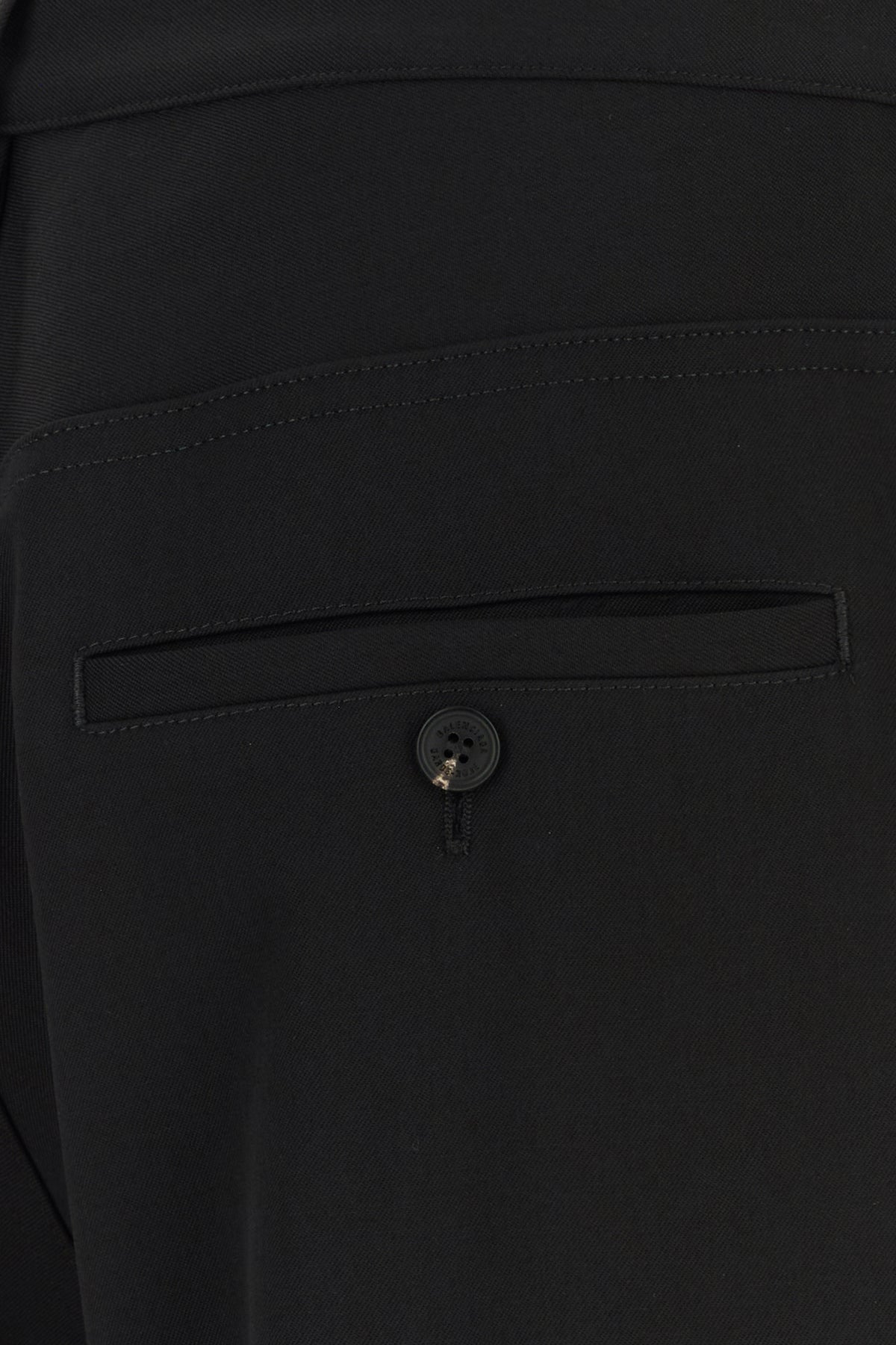 Black stretch wool pant - 3